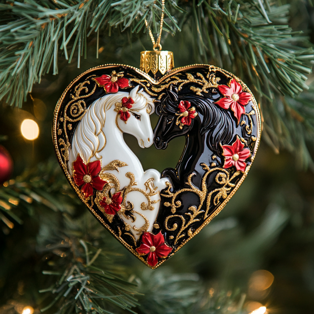 Acrylic Ornament Equestrian Love Unique Keepsake Ornament Gift