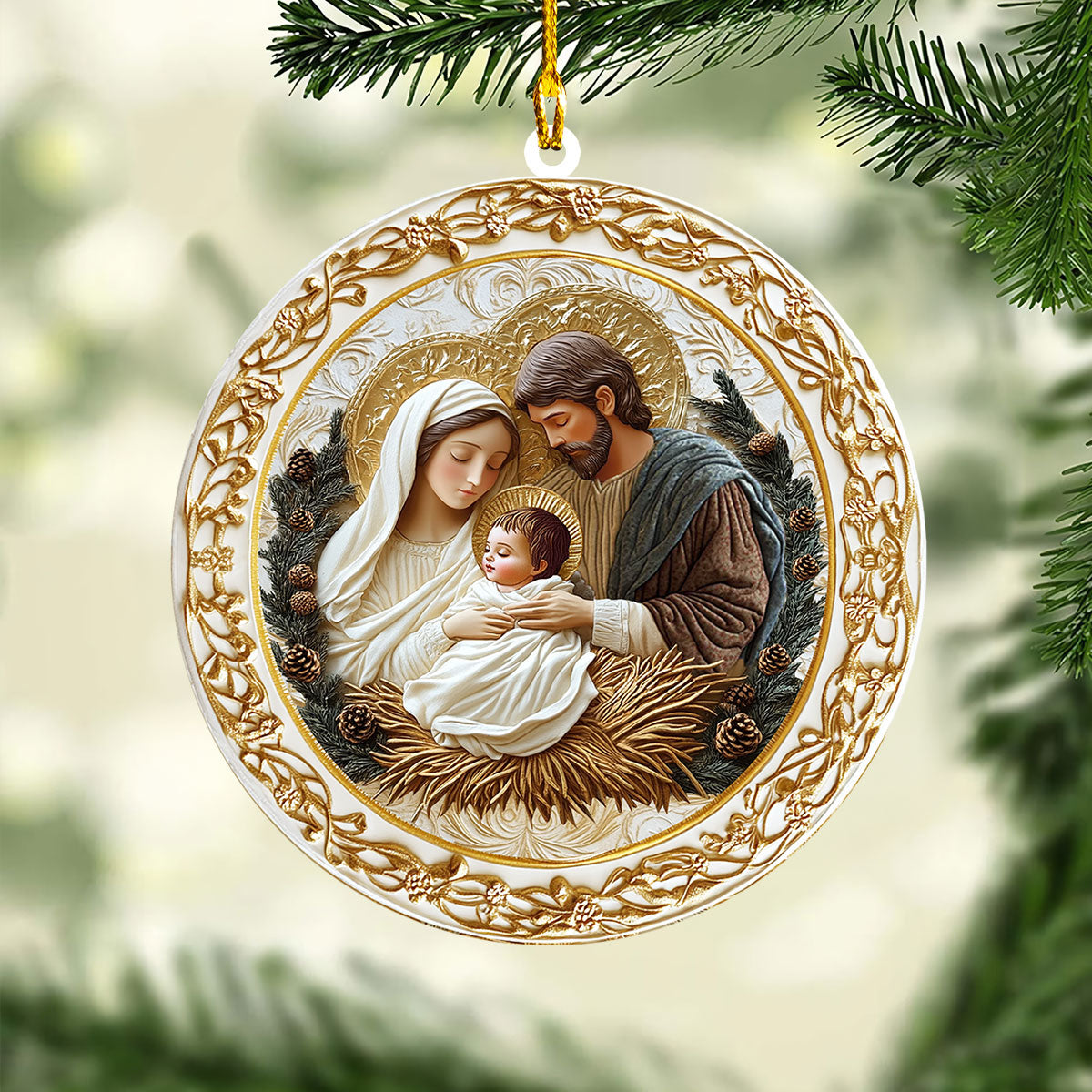 Acrylic Ornament Eternal Christmas Light Charming Holiday Home Decoration