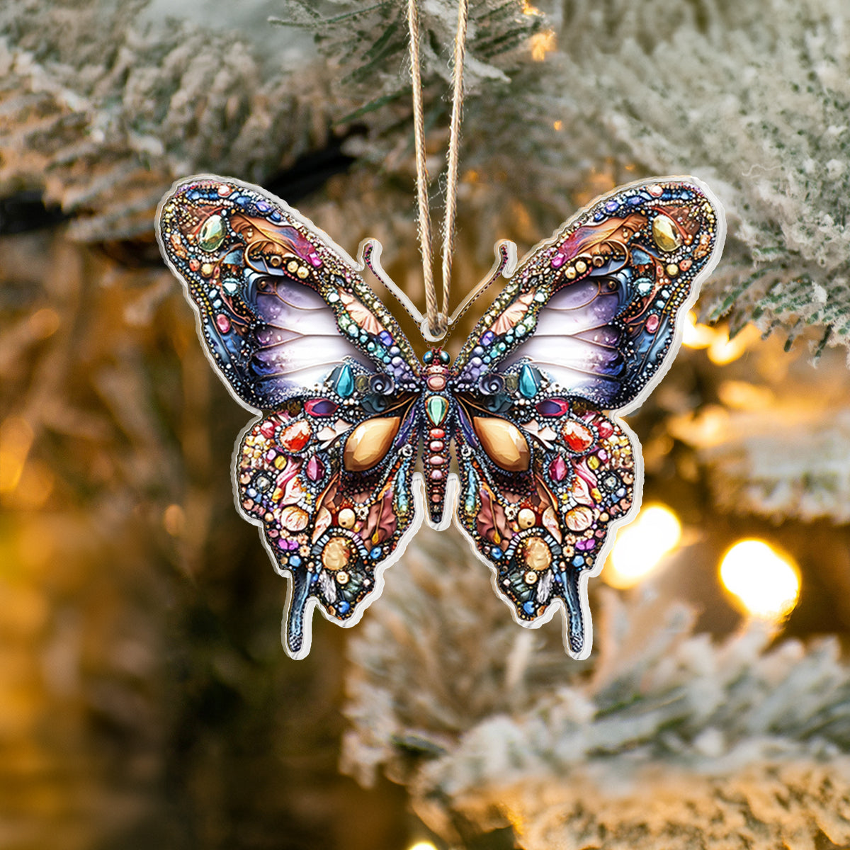 Acrylic Ornament Exquisite Butterfly Collection Special Holiday Tree Decor