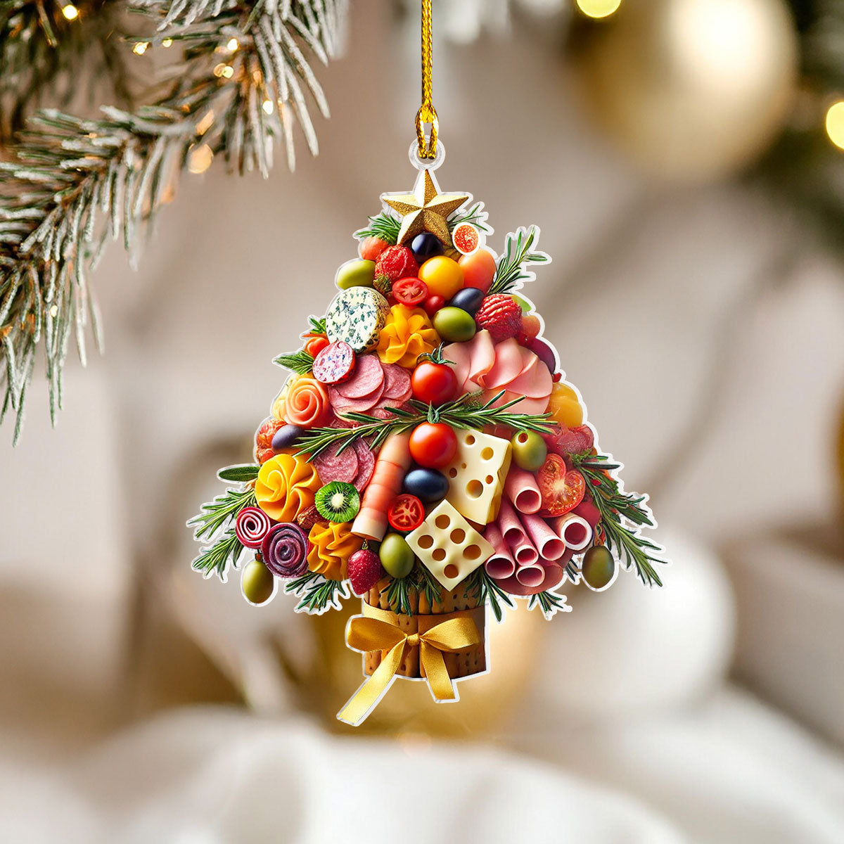 Acrylic Ornament Festive Feast Tree Joyful Tree Ornament Collection
