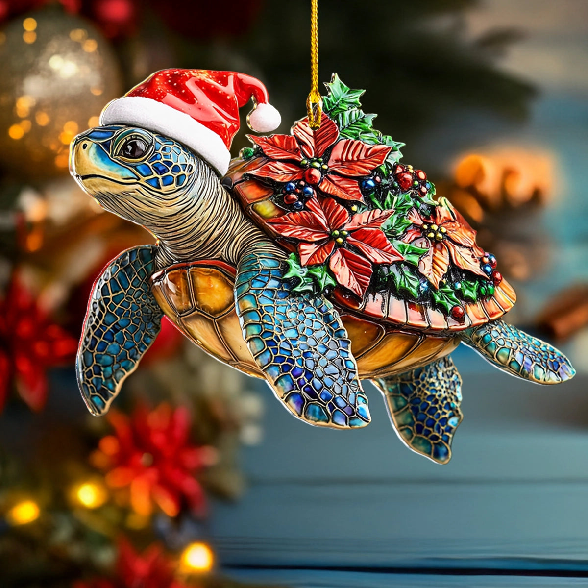 Acrylic Ornament Festive Sea Turtle Spirit Perfect Ornament Gift For Her