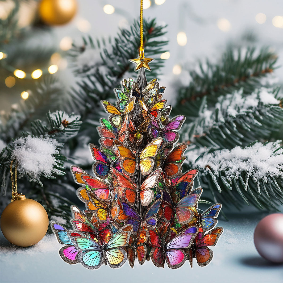Acrylic Ornament Flutter Of Joy Beautiful Home Ornament Gift