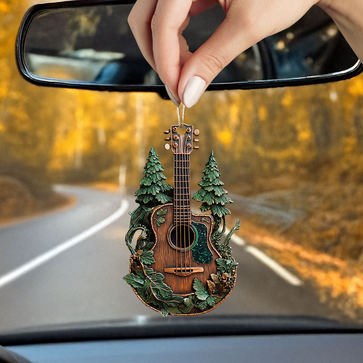 Acrylic Ornament Forest Guitar Festive Living Room Ornament
