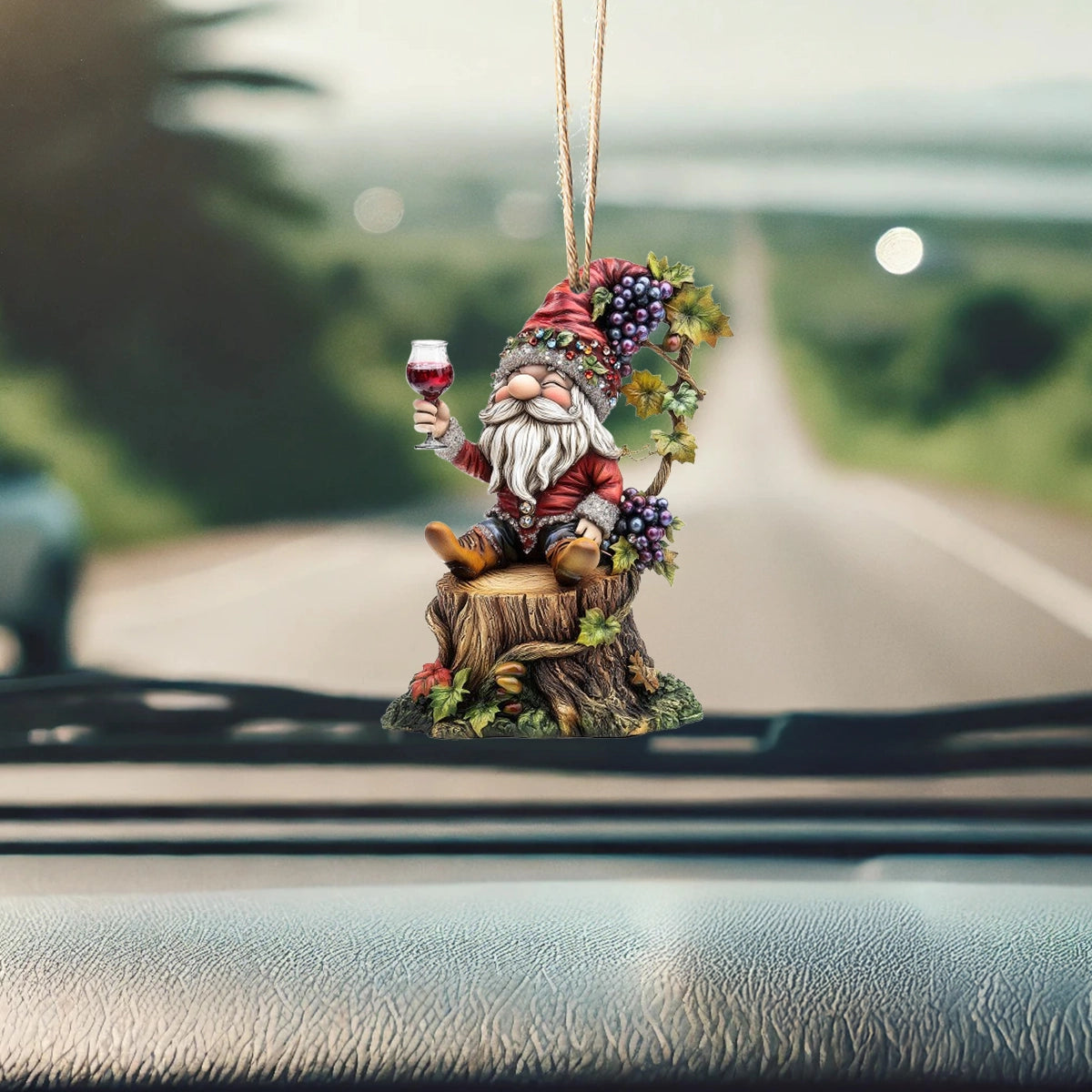 Acrylic Ornament Gnomes Vineyard Charm Festive Living Room Ornament