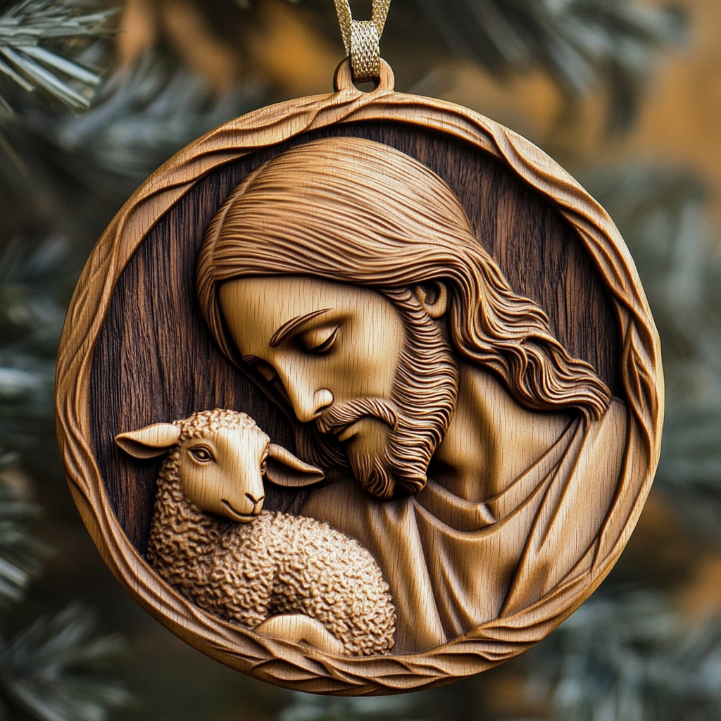 Acrylic Ornament God And Lamp Charming Merch For Christmas Beautiful Home Ornament Gift