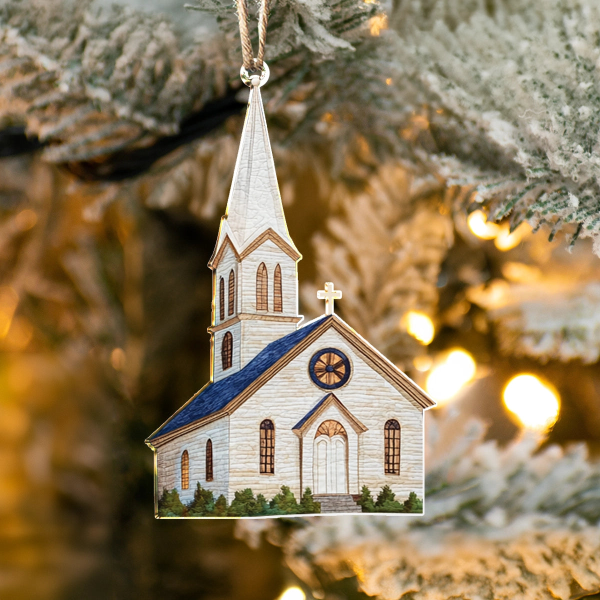 Acrylic Ornament God Heritage Chapel Festive Living Room Ornament