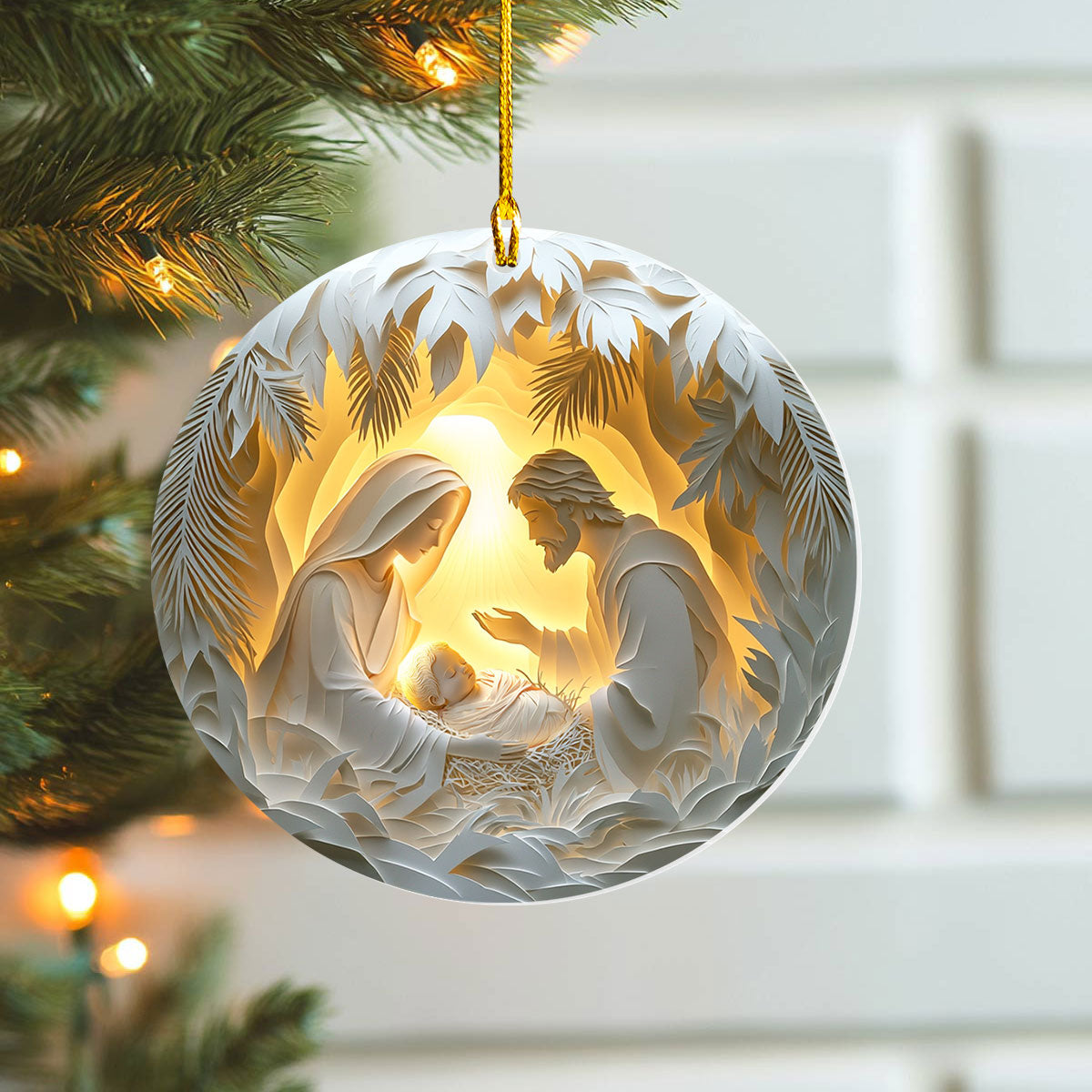 Acrylic Ornament Graceful Birth Cute Custom Christmas Ornament