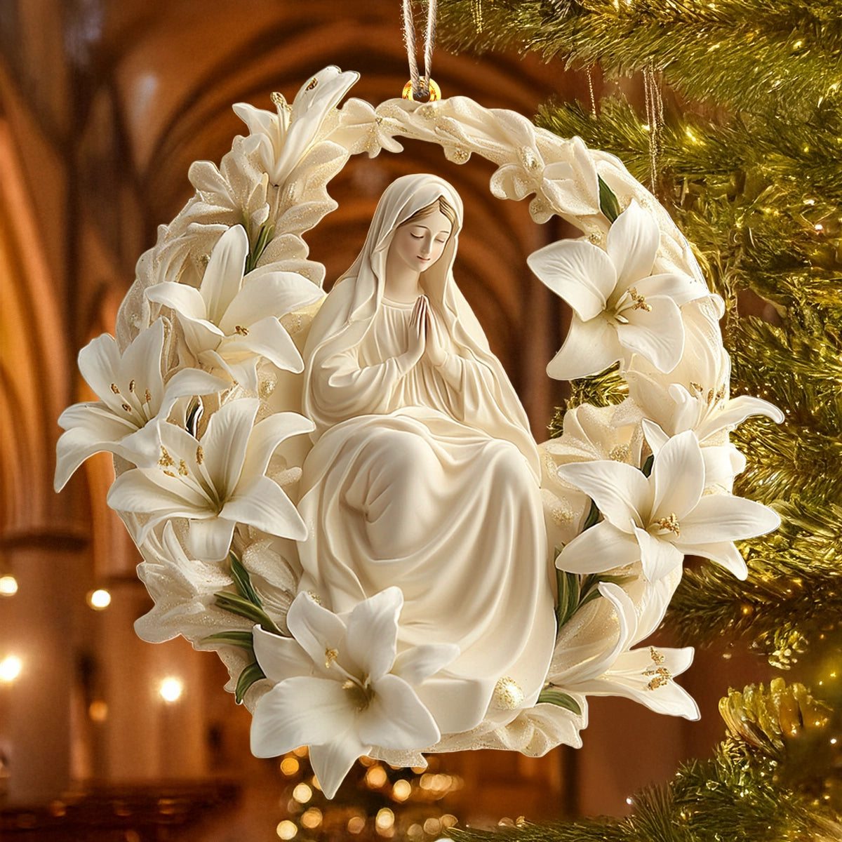 Acrylic Ornament Graceful Madonna Perfect Holiday Tree Decoration