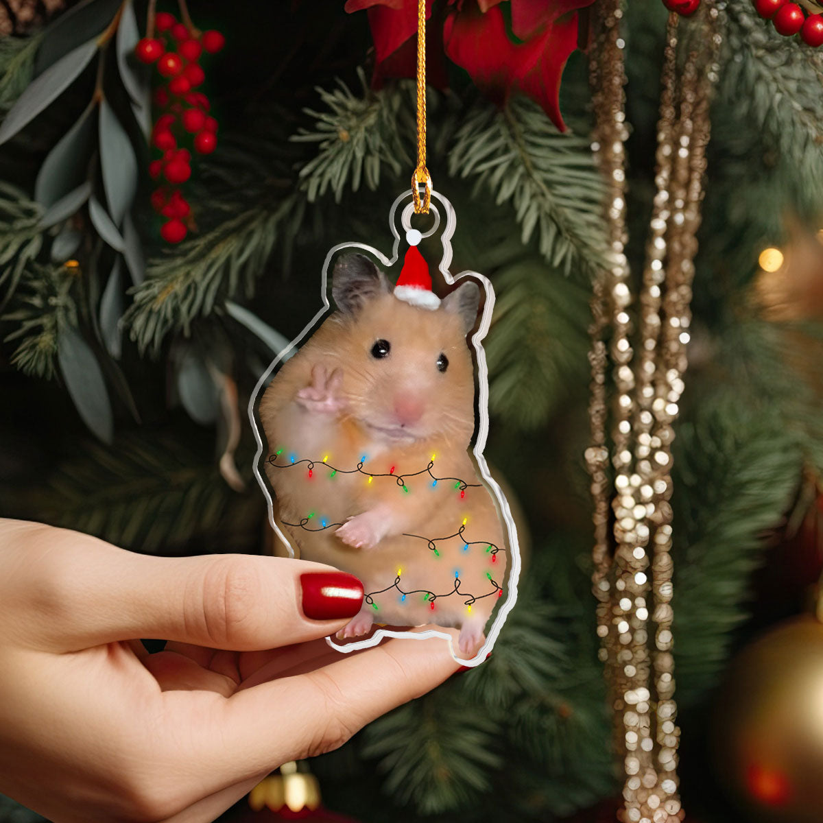 Acrylic Ornament Hamster Holiday Hype Perfect Holiday Tree Decoration