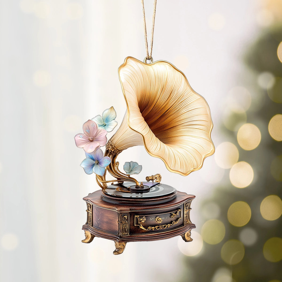 Acrylic Ornament Harmony In Bloom Stylish Holiday Ornament Design Cozy Wearable Merch Keepsake