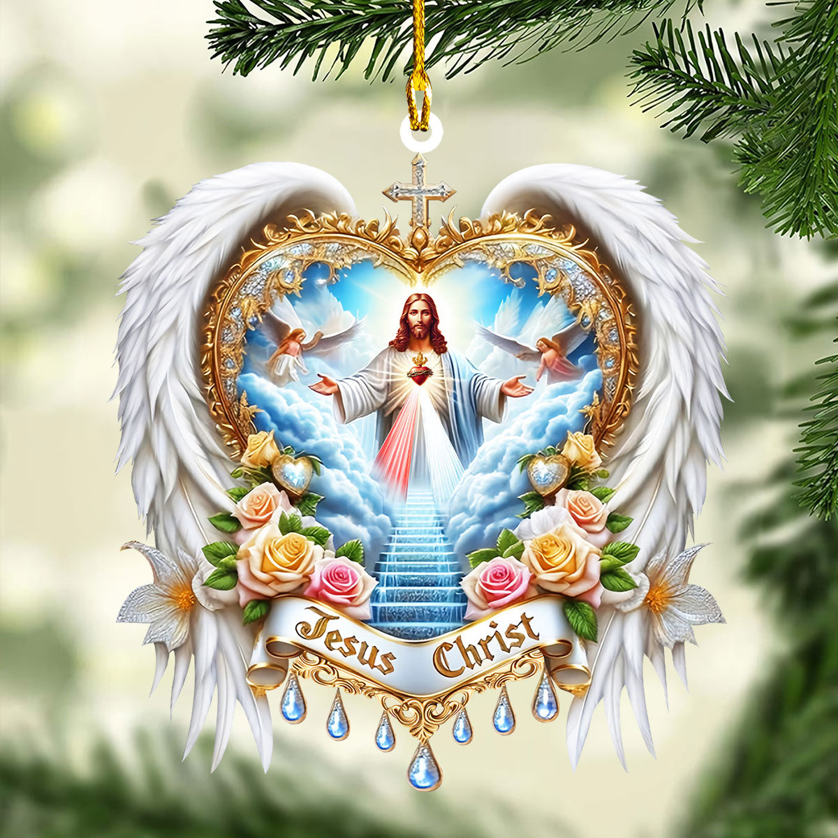 Acrylic Ornament Heavenly Grace Christmas Ornament for Merch Lovers