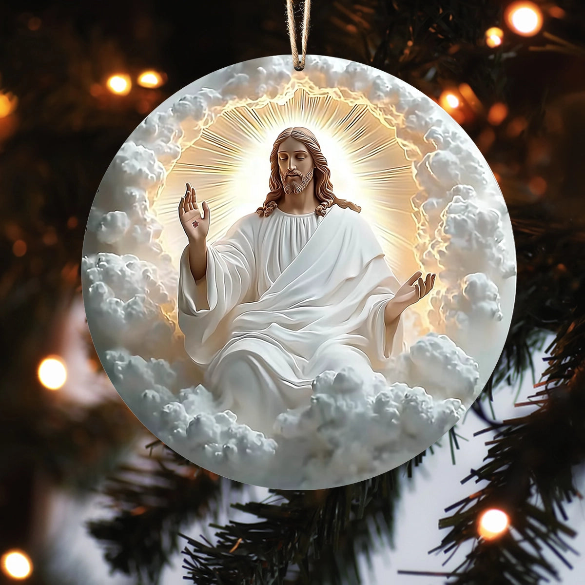 Acrylic Ornament Heavenly Grace Elegant Christmas Tree Ornament