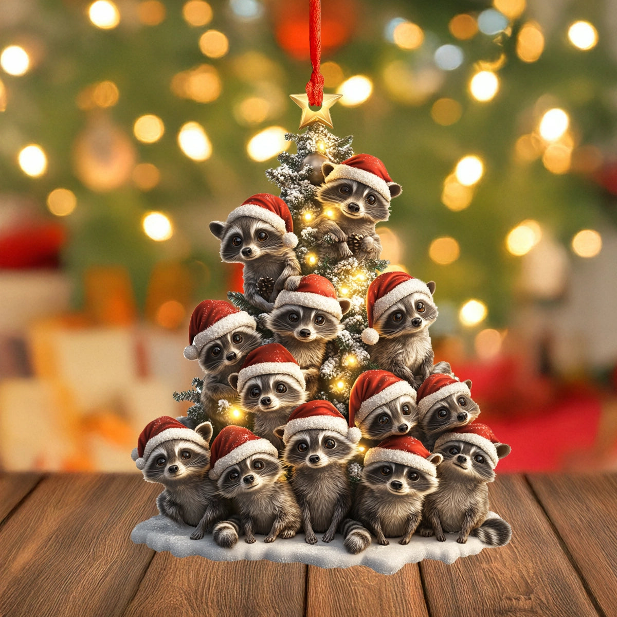 Acrylic Ornament Holiday Mischief Tree Lovely Holiday Ornament Gift