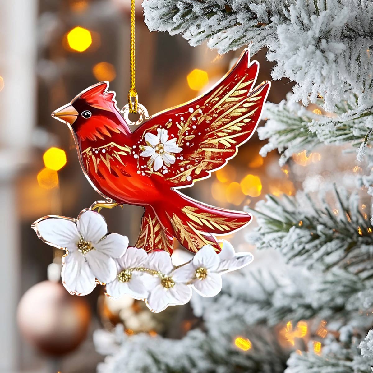 Acrylic Ornament Holiday Wings Perfect Ornament Gift For Her