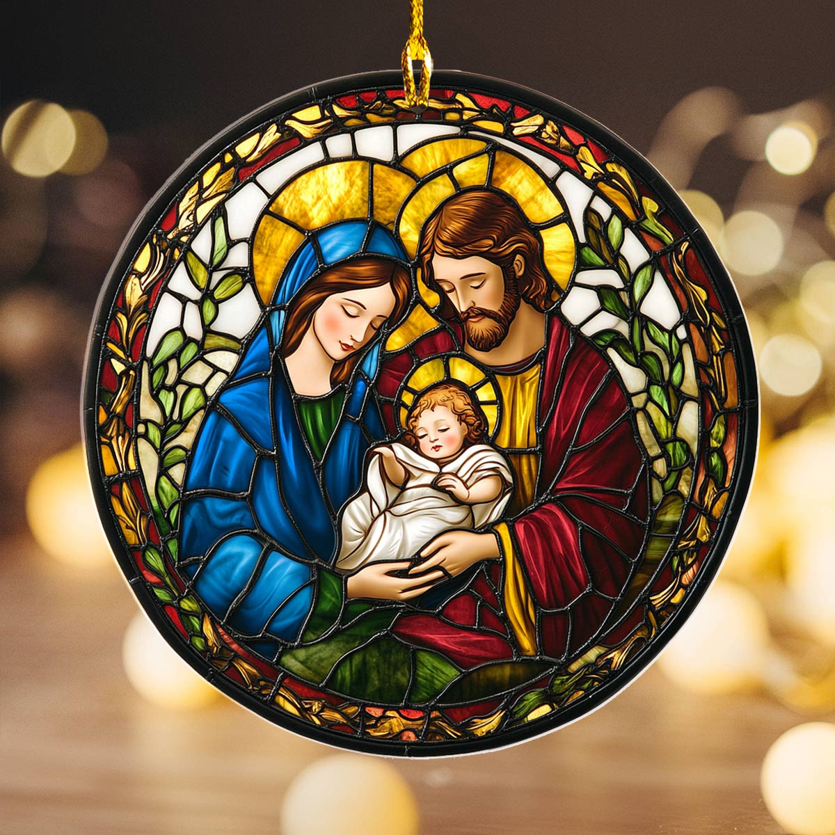 Acrylic Ornament Holy Family Perfect Merch Gift Idea