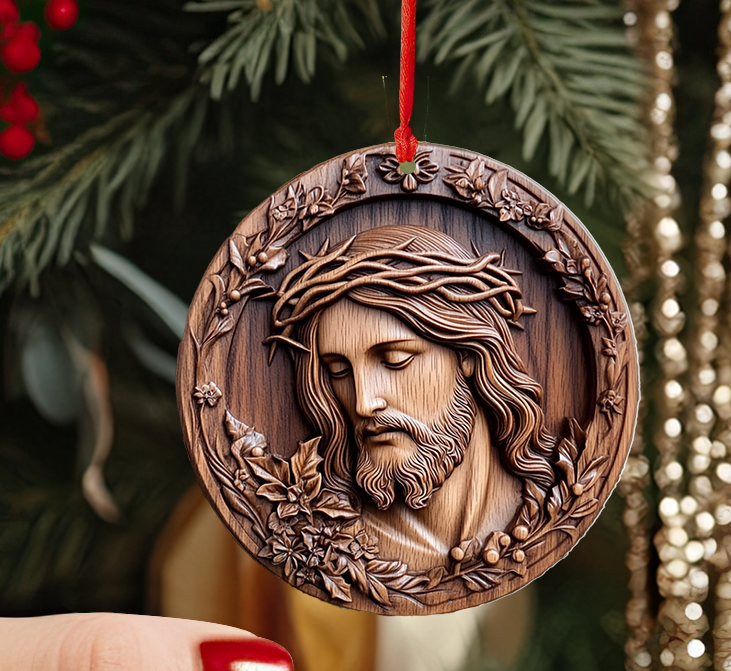 Acrylic Ornament Holy Fathers Blessing Charming Merch For Christmas Magical Christmas Spirit Ornament