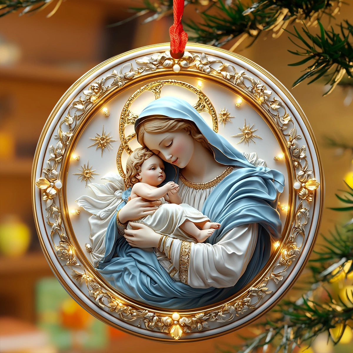 Acrylic Ornament Holy Mother Of Light Charming Personalized Ornament