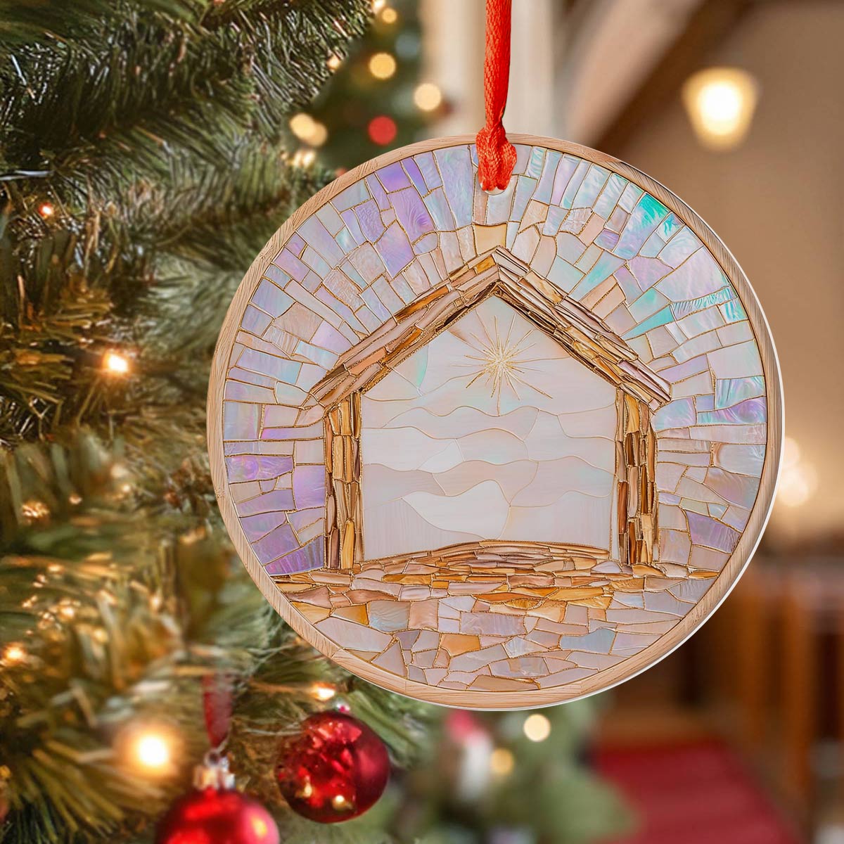 Acrylic Ornament Holy Night.1 Heartwarming Family Ornament Keepsake