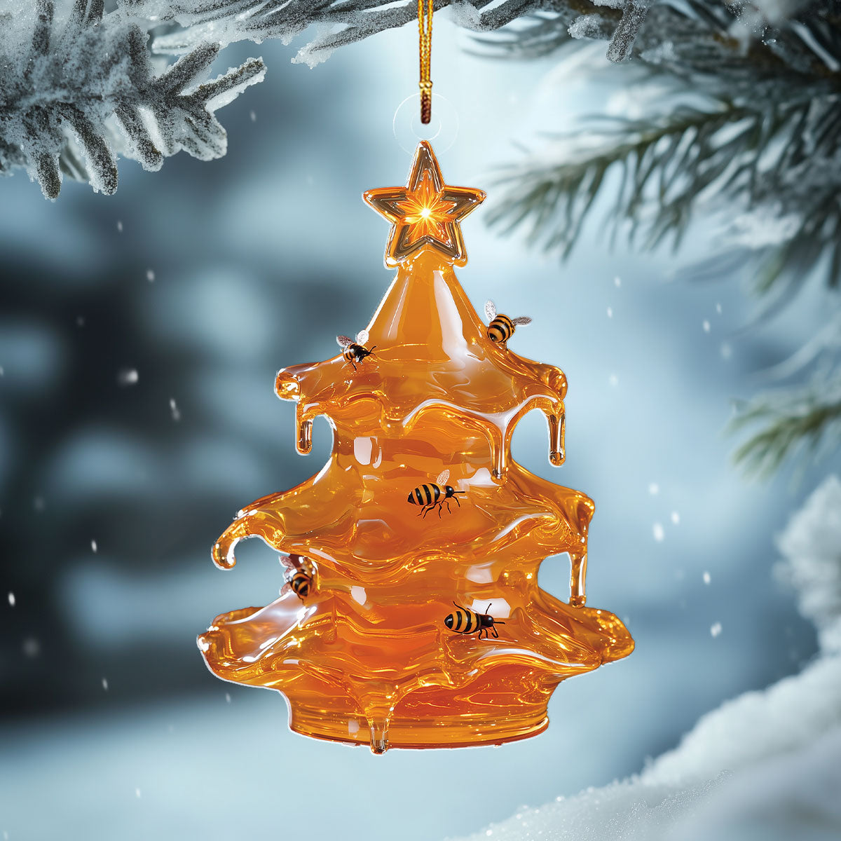 Acrylic Ornament Honey Christmas Tree Holiday Merch Decor Idea
