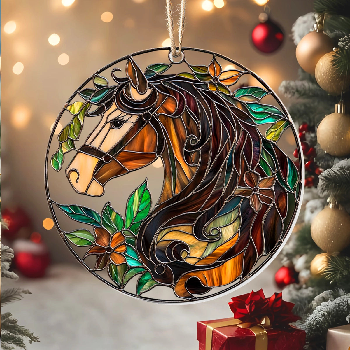 Acrylic Ornament Horse Elegance Sunlit Special Holiday Tree Decor Special Holiday Tree Decor