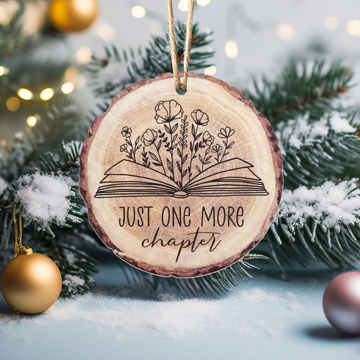 Acrylic Ornament Just One More Chapter Thoughtful Ornament For Dad