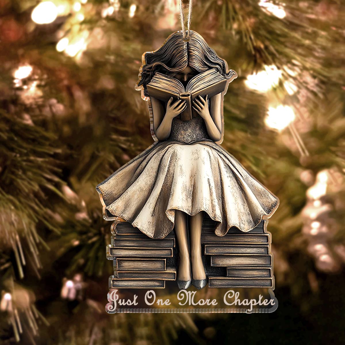 Acrylic Ornament Just One More Chapter.1 Holiday Merch Collection