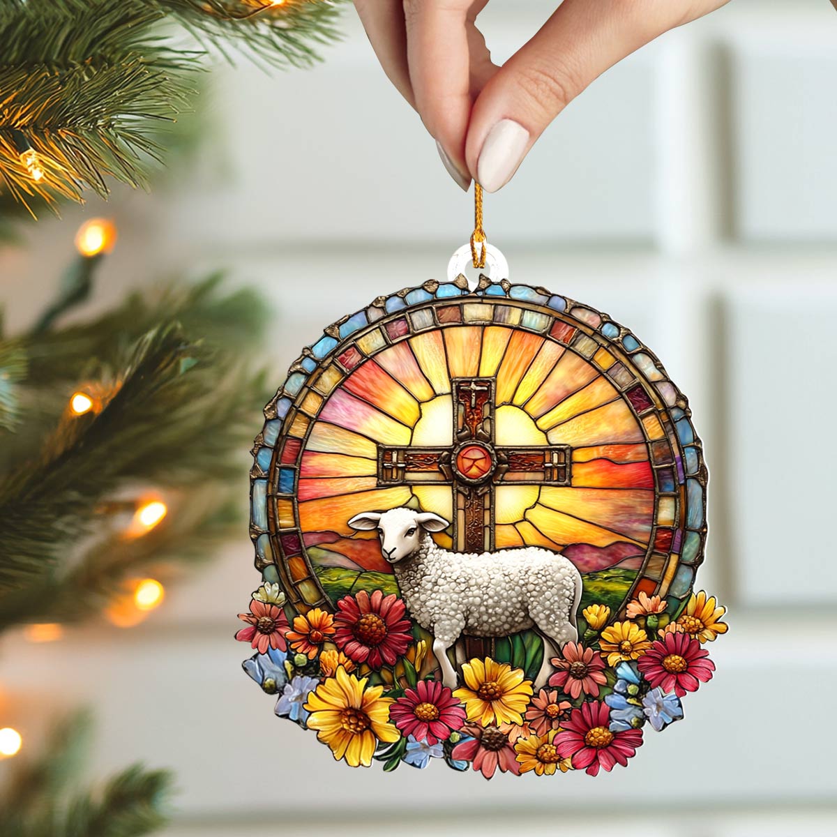Acrylic Ornament Lamb Of Grace Must-Have Holiday Tree Ornament