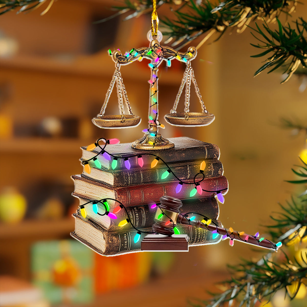 Acrylic Ornament Law Symbol Memorable Family Ornament