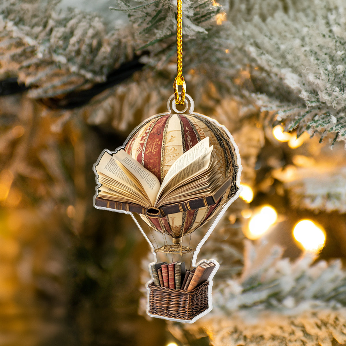 Acrylic Ornament Literary Balloon Beautiful Christmas Ornament