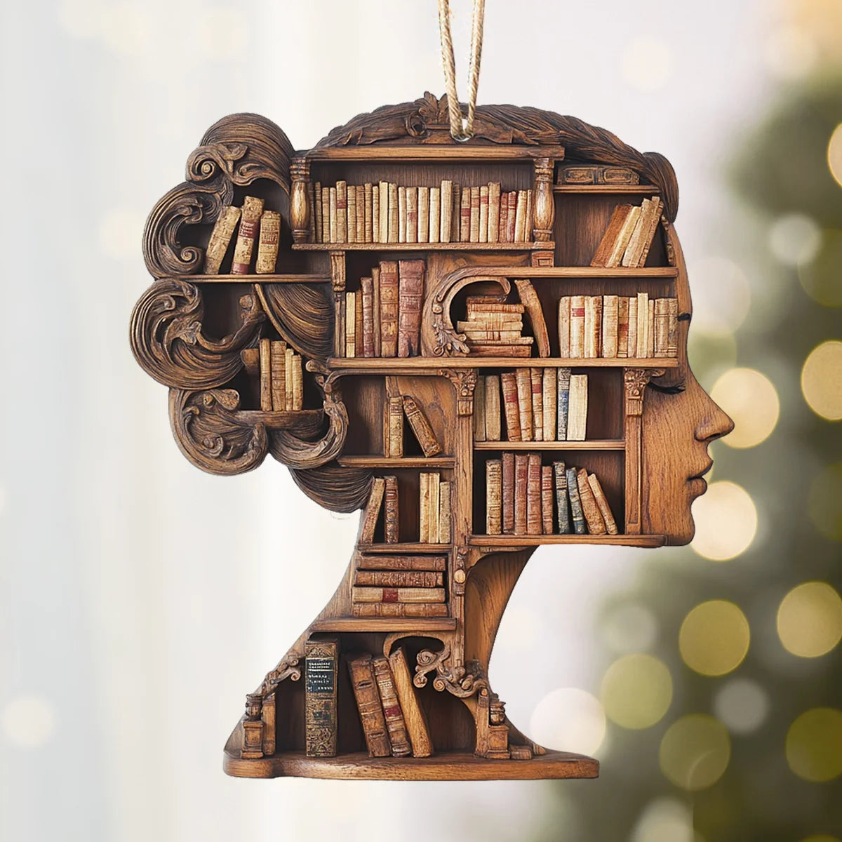 Acrylic Ornament Literary Lady Adorable Ornament For Friends