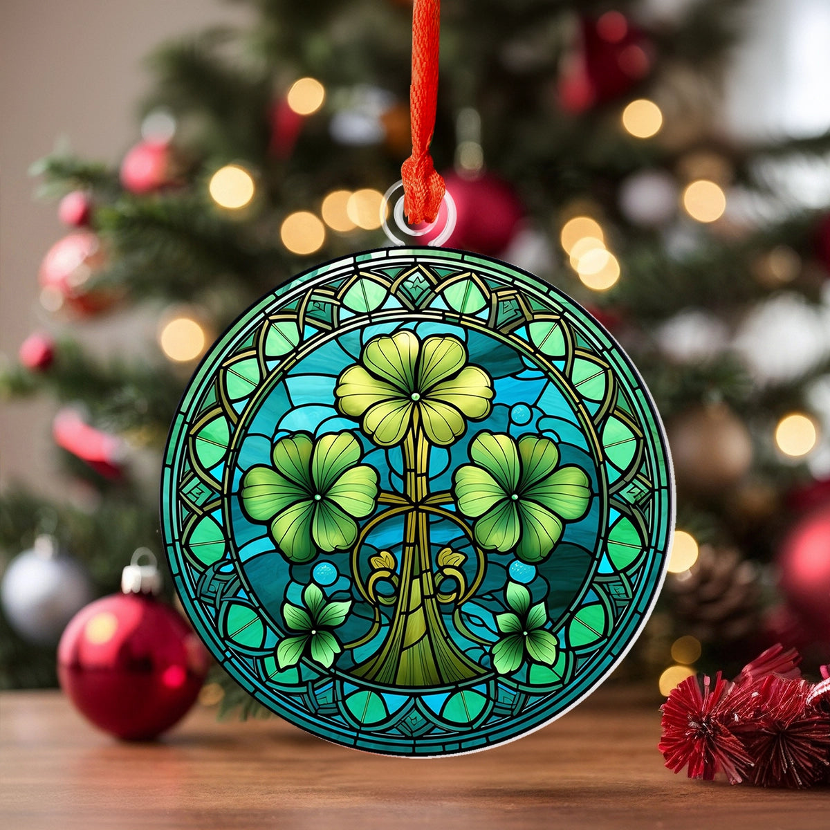 Acrylic Ornament Lucky Celtic Shamrock Beautiful Ornament For Family