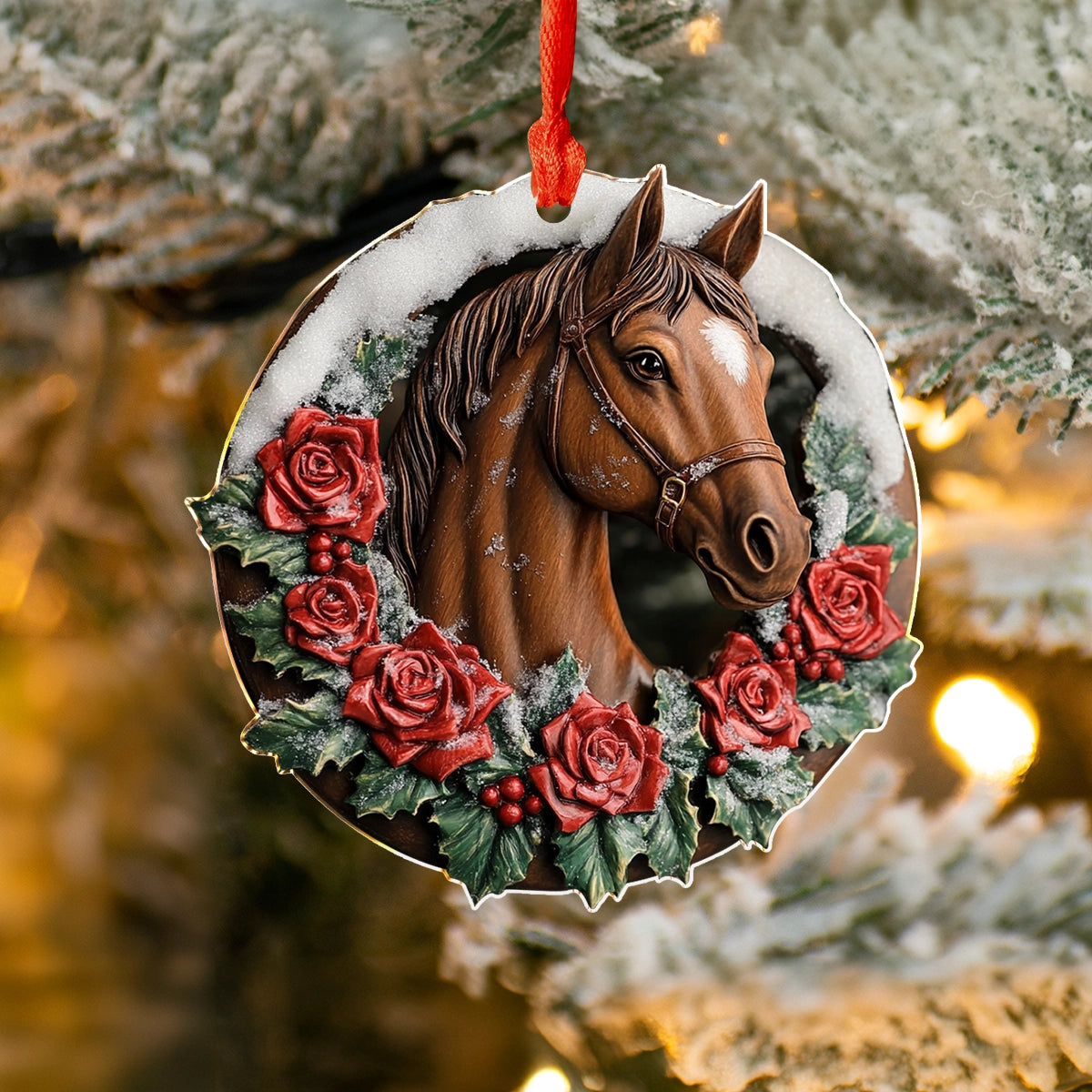 Acrylic Ornament Magic Rose Horse Perfect Merch Gift Idea
