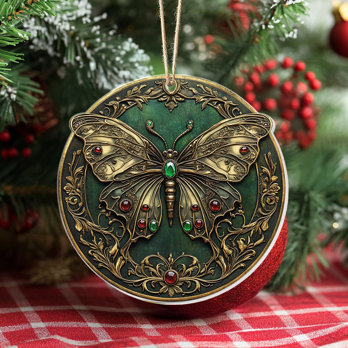 Acrylic Ornament Majestic Butterfly Heartwarming Family Ornament Keepsake