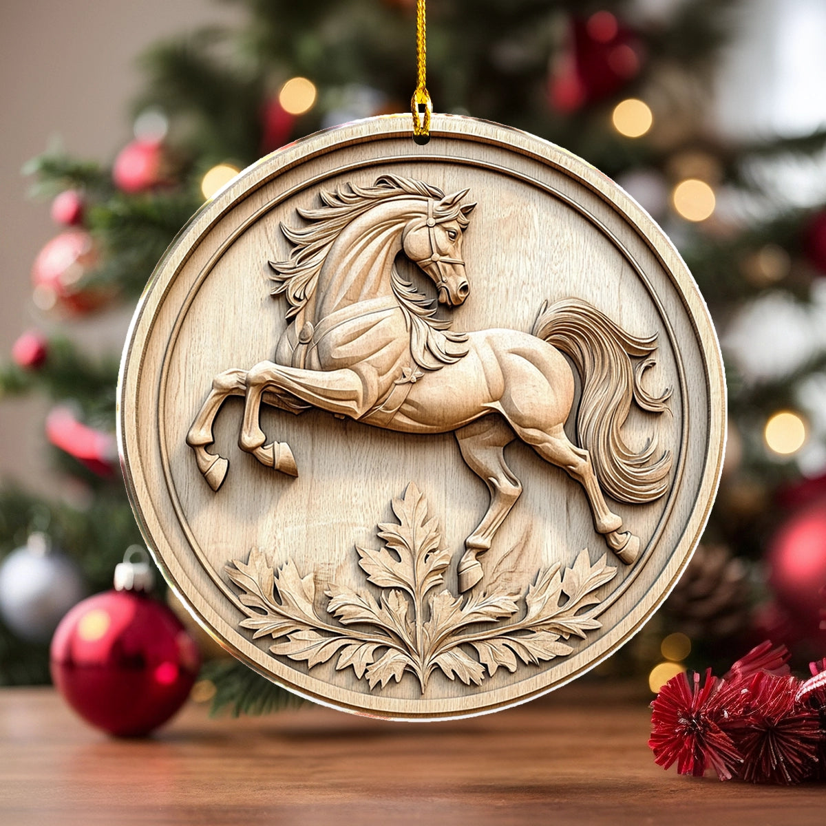 Acrylic Ornament Majestic Stallion Perfect Ornament Gift For Her