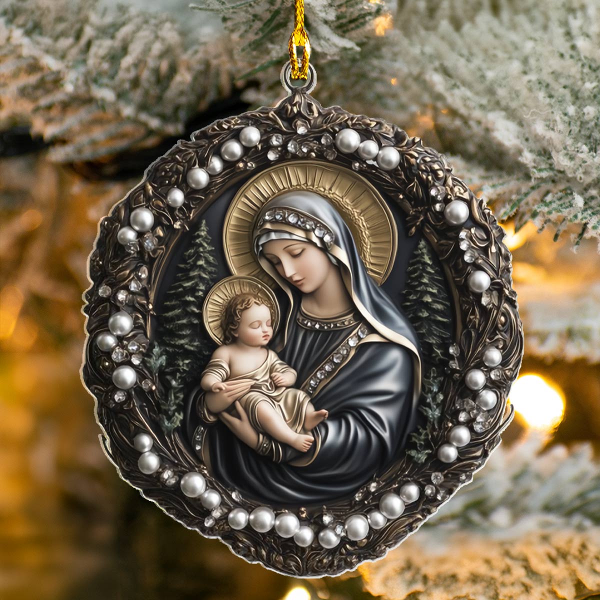 Acrylic Ornament Maria Beauty Unique Keepsake Ornament Gift