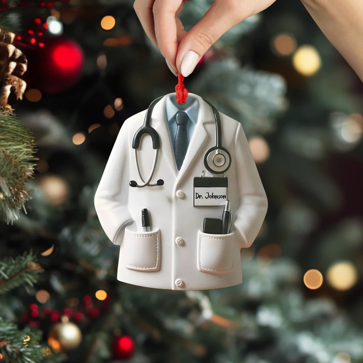 Acrylic Ornament Miracle Worker Cozy Christmas Tree Decoration