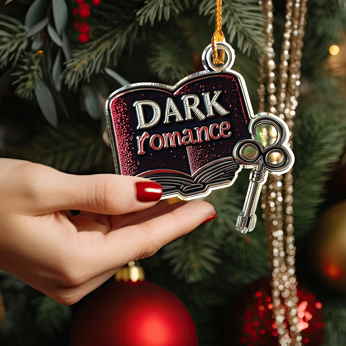 Acrylic Ornament Mystic Dark Romance Cute Custom Christmas Ornament