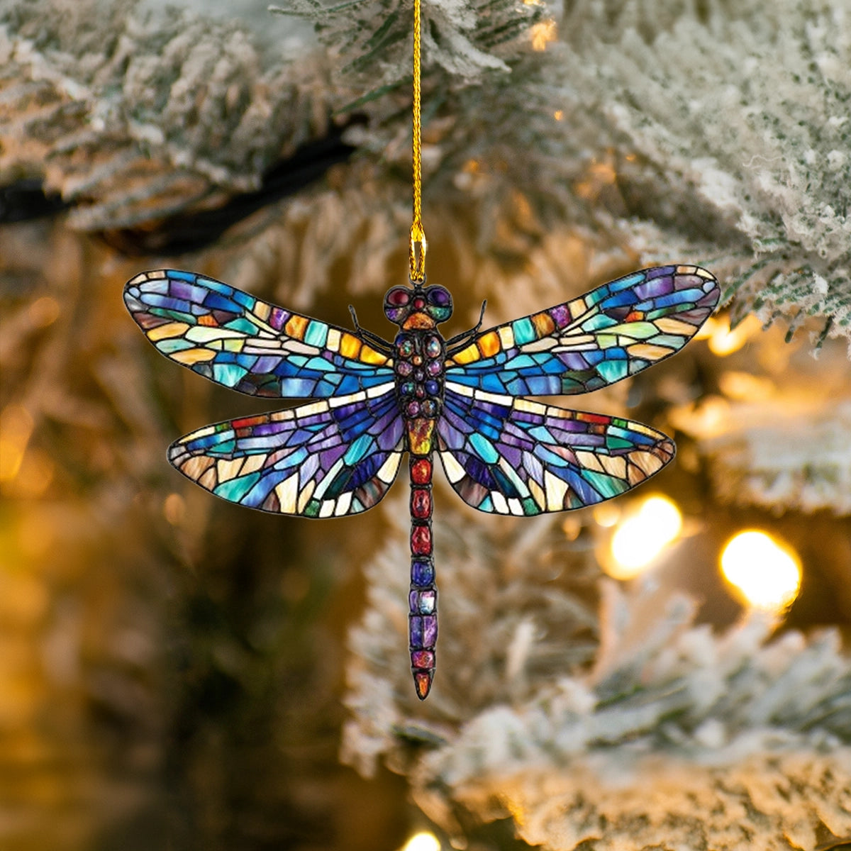 Acrylic Ornament Mystic Dragonfly Perfect Holiday Tree Decoration