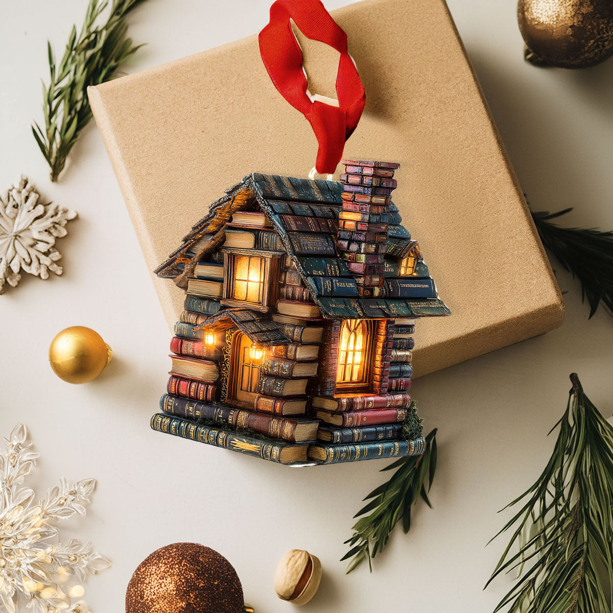 Acrylic Ornament Mystic Library Guardian Charming Ornament For Couples