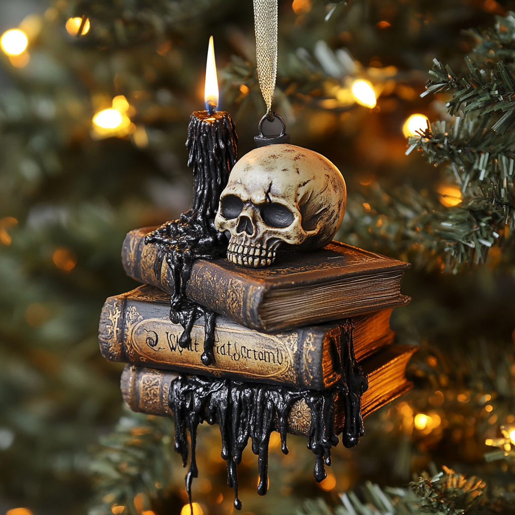 Acrylic Ornament Mystic Skull Candle Beautiful Ornament For Family