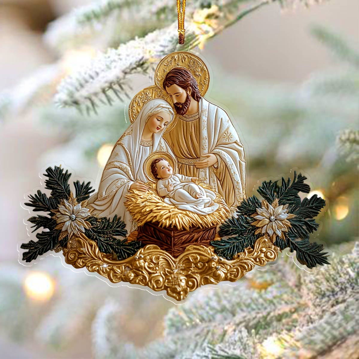 Acrylic Ornament Nativity Beautiful Ornament For Family
