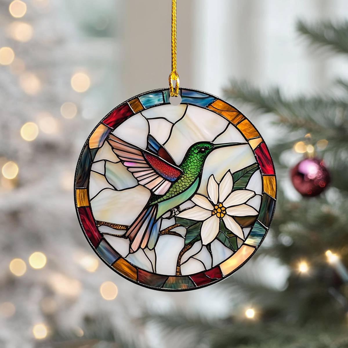 Acrylic Ornament Natures Jewel Warm Winter Home Ornament