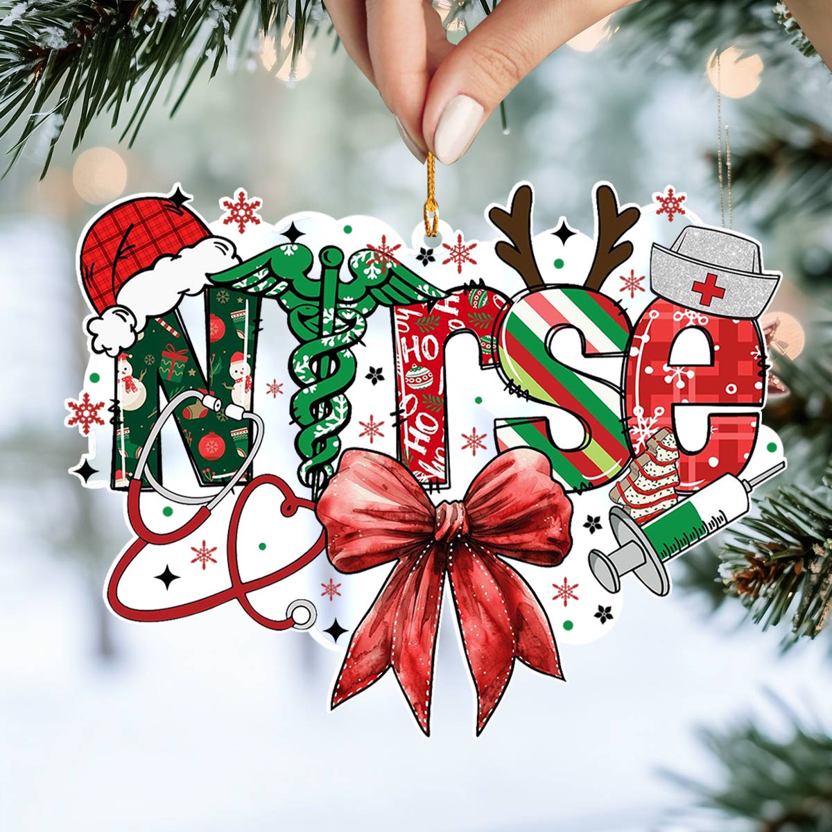Acrylic Ornament Nurse Christmas Memorable Family Ornament
