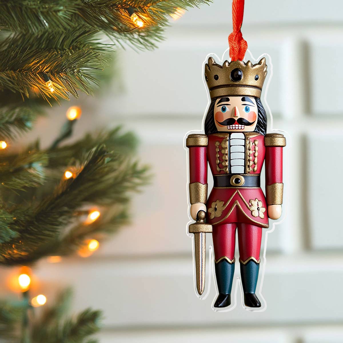 Acrylic Ornament Nutcracker King Holiday Merch Decor Idea
