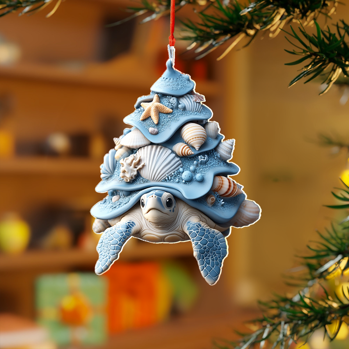 Acrylic Ornament Ocean Guardian The Sea Turtle Joyful Tree Ornament Collection