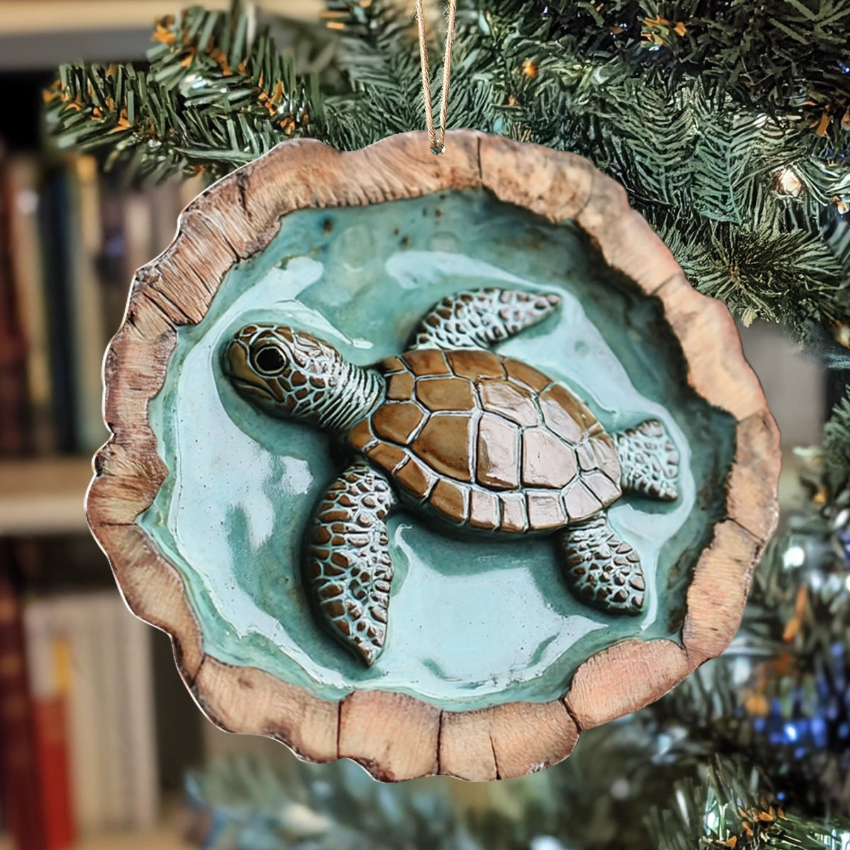 Acrylic Ornament Ocean Haven Sea Turtle Cute Custom Christmas Ornament