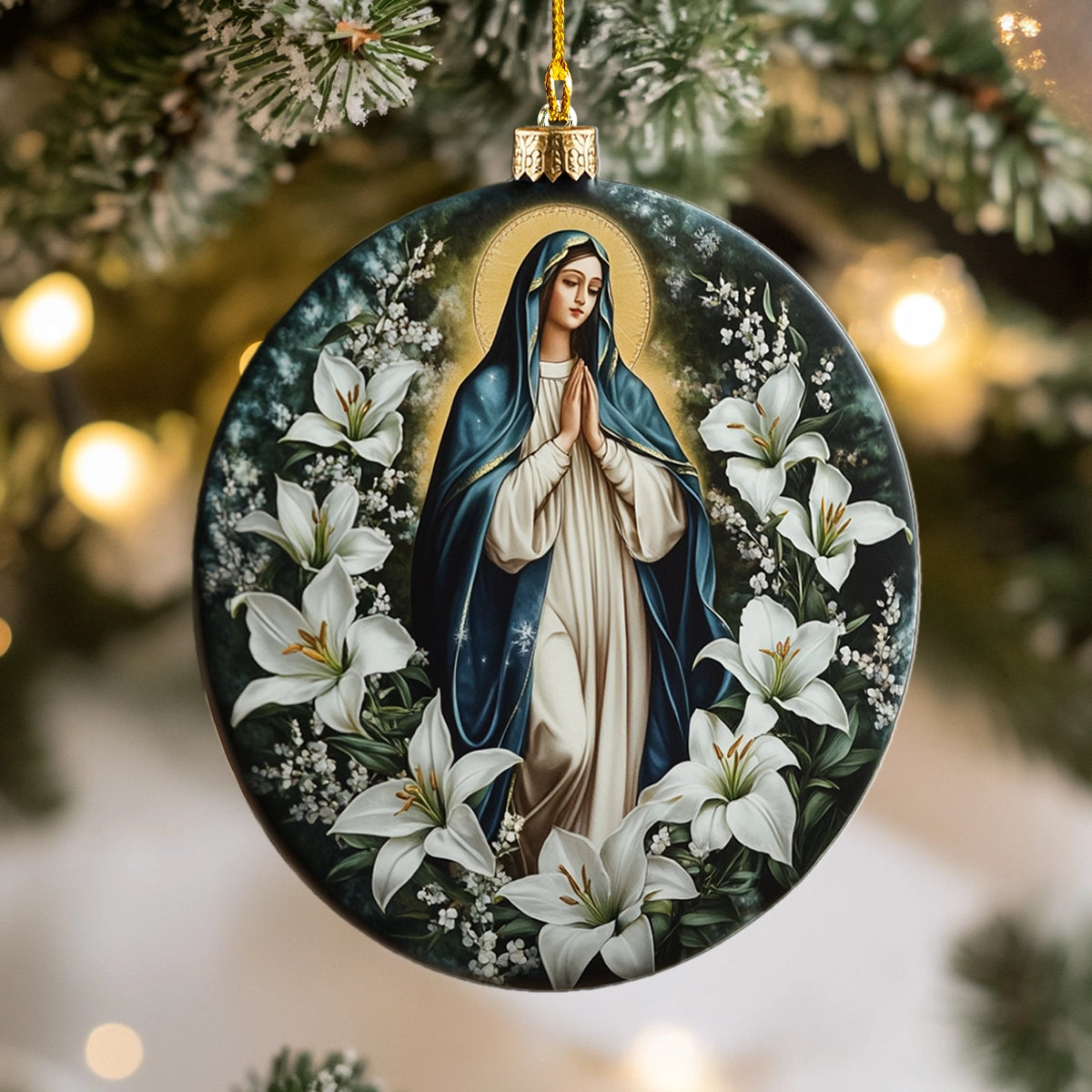 Acrylic Ornament Our Lady Of Grace Heartwarming Family Ornament Keepsake