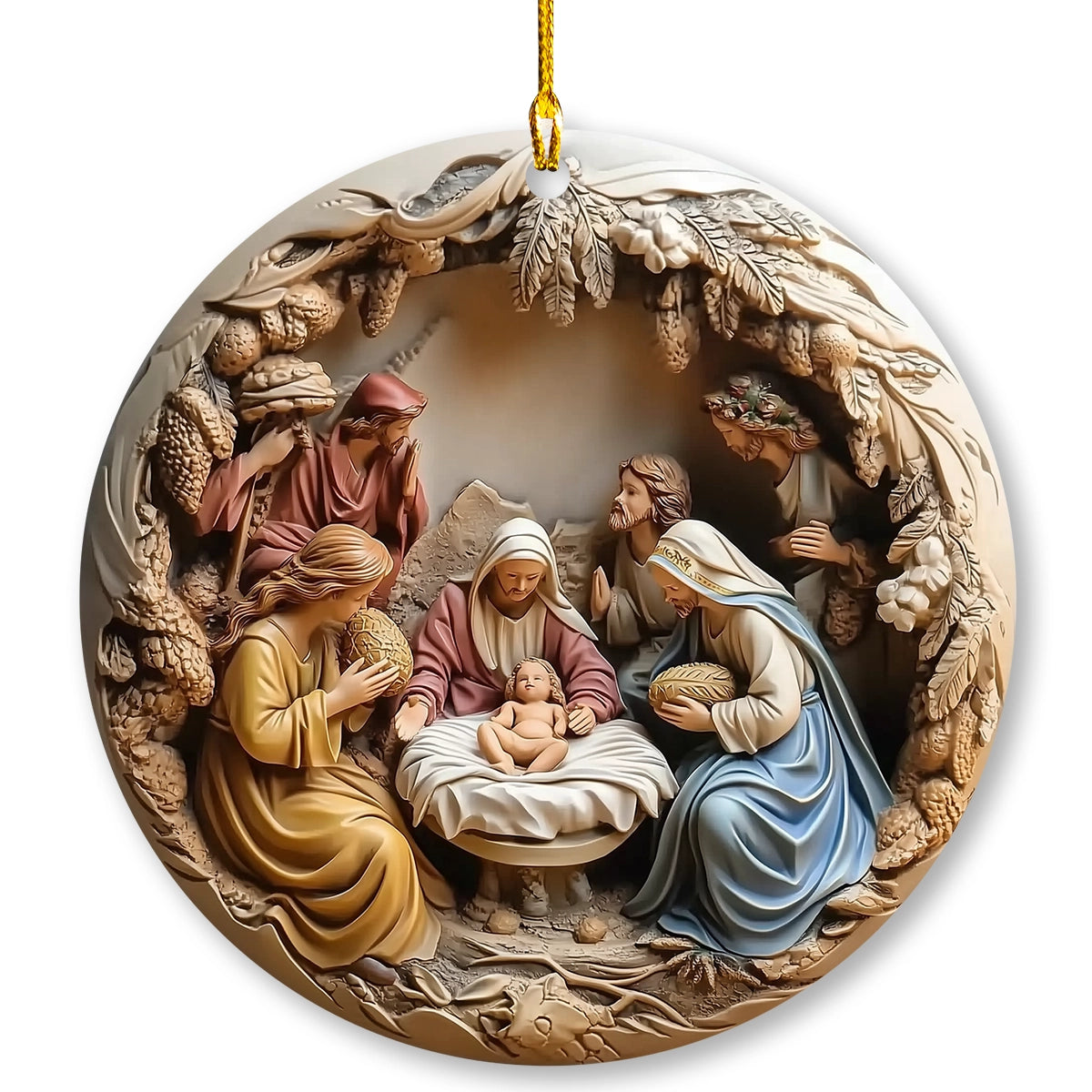 Acrylic Ornament Pack Discount Nativity Christmas Lovely Ornament Gift For Him
