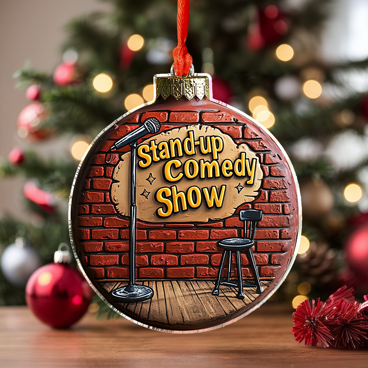 Acrylic Ornament Pack Discount Standup Comedy Memories Thoughtful Ornament For Dad