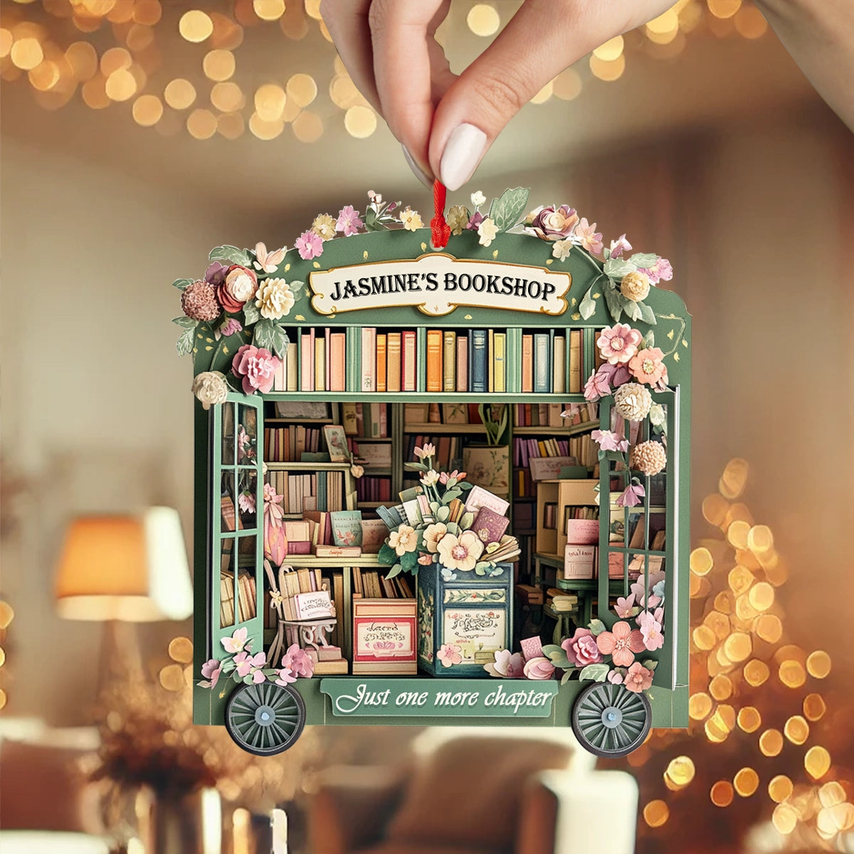 Acrylic Ornament Pages And Petals Keepsake Must-Have Holiday Tree Ornament